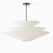 Solivara Pendant – Linen Pendant Light – Layered Shade